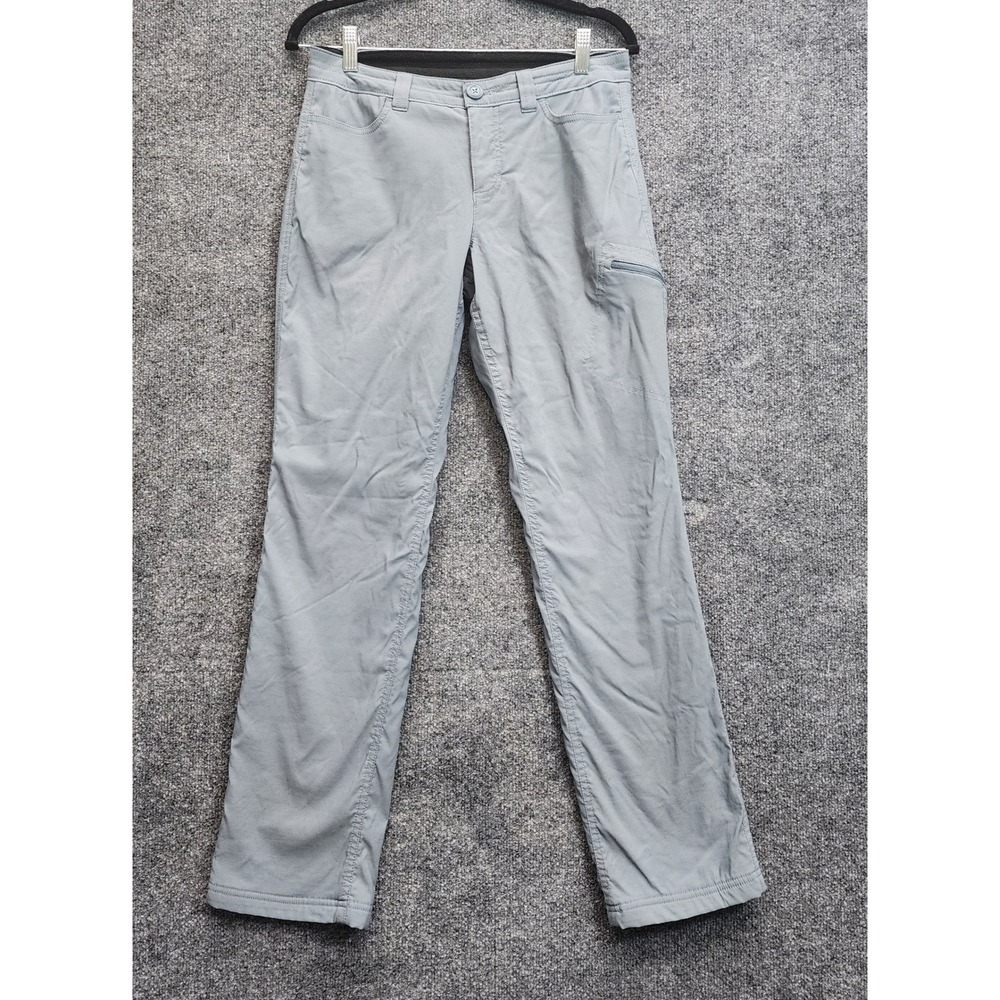 Eddie Bauer Fleece Lined Hiking Pants Women Gray Gorpcore Outdoor Winter Size 4